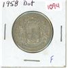 Image 1 : 1958 dot Canadian silver fifty cents