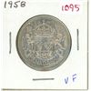 Image 1 : 1958 Canadian silver fifty cents