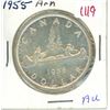 Image 1 : 1955 Arn Canadian silver dollar