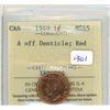 Image 1 : 1949 ICCS graded Canadian one cent MS-65 A off denticle