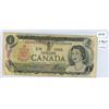 Image 1 : 1973 Canada one dollar note - special serial # six 2's