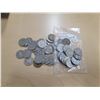 Image 1 : bag of 50 King George VI Canadian five cent pieces
