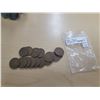 Image 1 : bag of 15 King George V Canadian one cent pieces