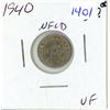 Image 1 : 1940 Newfoundland five cent silver coin