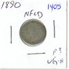 Image 1 : 1890 Newfoundland ten cent silver coin