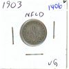 Image 1 : 1903 Newfoundland ten cent silver coin