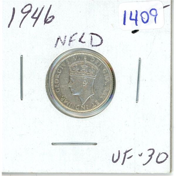 1946 Newfoundland ten cent silver coin