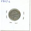 Image 2 : 1947 Newfoundland ten cent silver coin