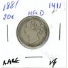 Image 1 : 1881 Newfoundland 20 cents silver coin