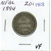 Image 1 : 1894 Newfoundland 20 cents silver coin