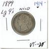 Image 1 : 1899 Newfoundland 20 cents silver coin