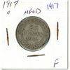 Image 1 : 1917 Newfoundland 25 cents silver coin