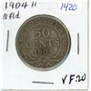 Image 1 : 1904H Newfoundland 50 cents silver coin