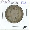 Image 1 : 1908 Newfoundland 50 cents silver coin