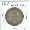 Image 1 : 1917 Newfoundland 50 cents silver coin