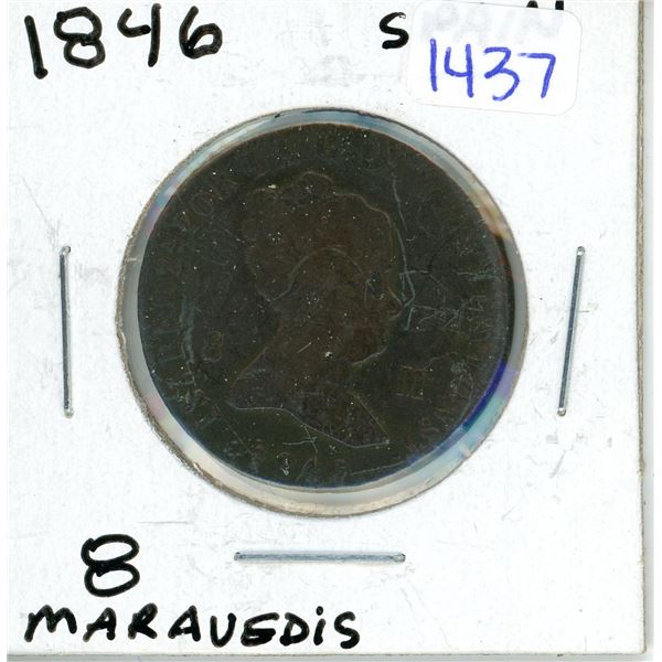 1846 Spain 8 Maravedis