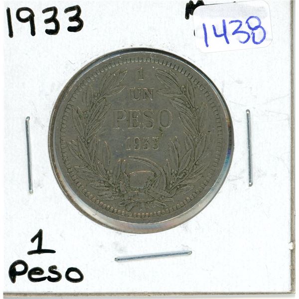 1933 Chili 1 Peso