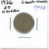 Image 1 : 1926 Czechoslavakia 20 Haleru