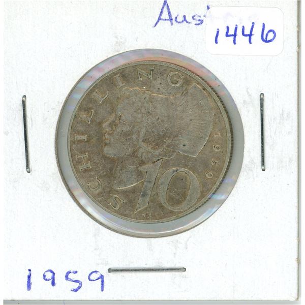 1959 Austria 10 Schillings