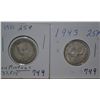 Image 1 : 1931 low mintage 25 cents and 1943 25 cents