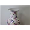 Image 2 : Ceramic Hand Painted Flower Vase (14 3/4" x 6 1/4"w)