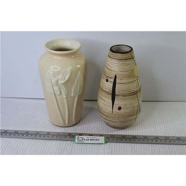 (2) Vintage Ceramic Vases