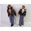 Image 2 : (2) Mid 70's The Fonz Action Figure 9"Tall- one is missing bottom leg