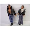 Image 2 : (2) Mid 70's The Fonz Action Figure 9"Tall- one is missing bottom leg