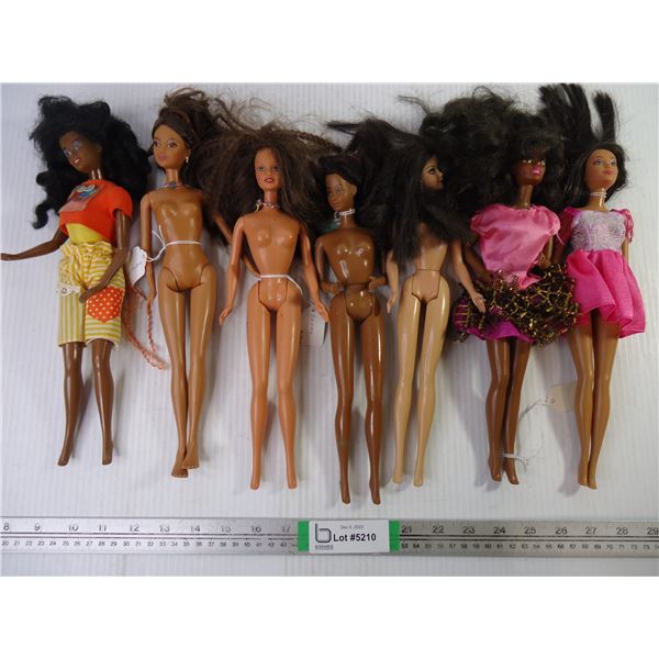 (7) Assorted Barbie Dolls