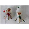 Image 4 : (2) Boxes of Vintage Christmas Tree Ornaments, (2) Snowman Ornaments