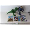 Image 1 : (3) Toy Story Books, Buzz Lightyear Figure, Dinosaur Toy