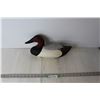 Image 1 : Vintage Hand Carved Wood and Painted Duck Decoy - Marked W/M 2/3