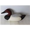 Image 2 : Vintage Hand Carved Wood and Painted Duck Decoy - Marked W/M 2/3