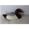 Image 3 : Vintage Hand Carved Wood and Painted Duck Decoy - Marked W/M 2/3