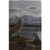 Image 6 : (2) Prints by G. Thompson: Wolf (21.5" x 17.5", Ptarmigan (21.5" x 17.5")