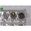 Image 4 : 1992 125 Year Celebration Coins: January-December {Provincial 25 cent Coins) in plastic sleeve