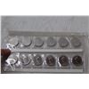 Image 7 : 1992 125 Year Celebration Coins: January-December {Provincial 25 cent Coins) in plastic sleeve