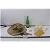 Image 1 : Fishing/Outdoor Hat, Cap Gun, Bottle, Stamps, Writing