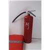 Image 2 : Fire Extinguisher, Snow Straps for Shoes/Boots, Strainer, Black Bag, Plastic Canvas