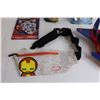 Image 4 : Marvel and DC Toys - Fanny Pack, Stickers, Plane Toy, Misc.
