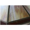 Image 5 : * Vintage Lamp - Lead & Stained Glass Shade - Metal Base (working shade is damaged)
