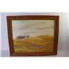 Image 5 : Framed Oil Painting on Board by M. Adams (22 3/4" x 18 3/4")
