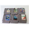 Image 5 : (6) Nintendo NES Games - Tiger-Hell, Goal, Turbo Racing, Roger Clemens MVP Baseball, Metal Gear, Mis