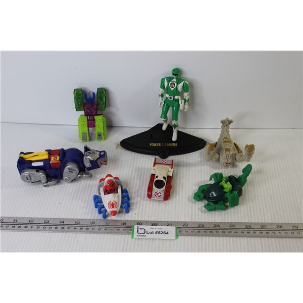 Assorted Figurines - Power Ranger - Transformers