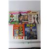 Image 1 : (4) Cracked Magazines, (1) Mad Magazine