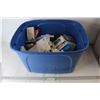 Image 1 : * Plastic Tub, Typewriter Ribbons, Correction Tape, Office Supplies