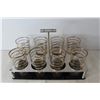 Image 2 : Carrying Tray With Eight Glasses