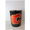 Image 2 : Calgary Flames Trash Can, Calgary Flames Miniature Hockey Gloves