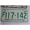 Image 4 : (3) Saskatchewan License Plates - 1966, 1968, 1970