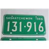 Image 2 : Pair of Saskatchewan 1969 License Plates